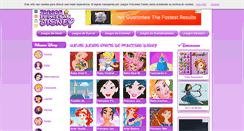 Desktop Screenshot of juegosprincesasdisney.com